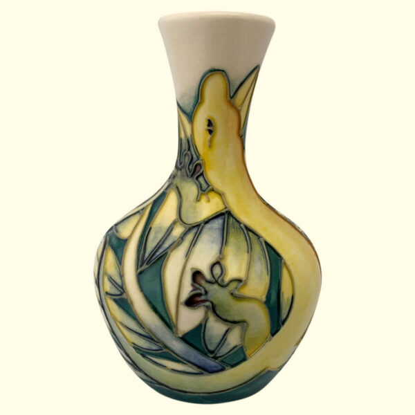 MOORCROFT Rarotonga Trial vase Dated 15-2-99 on the 2/4 shape