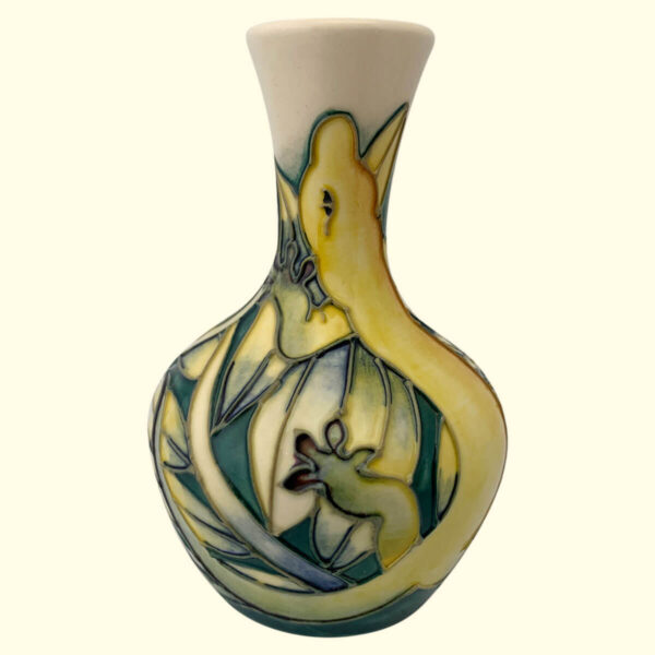 MOORCROFT Rarotonga Trial vase Dated 15-2-99 on the 2/4 shape