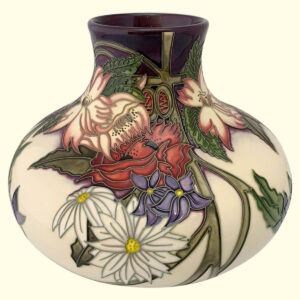 MOORCROFT Ophelia’s Flowers vase on the 32/8 shape