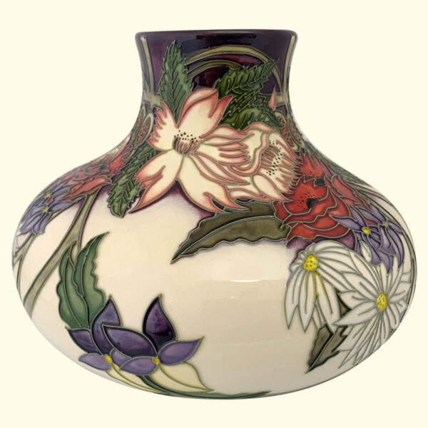 MOORCROFT Ophelia’s Flowers vase on the 32/8 shape