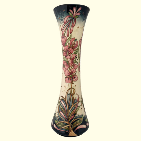 MOORCROFT Rosebay Willow Herb PRESTIGE Trial vase Dated 30-7-12 on the 365/16 shape