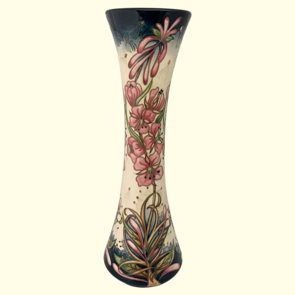 MOORCROFT Rosebay Willow Herb PRESTIGE Trial vase Dated 30-7-12 on the 365/16 shape