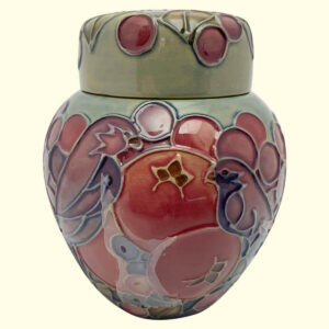 MOORCROFT Finches blue Ginger Jar on the 769/4 shape