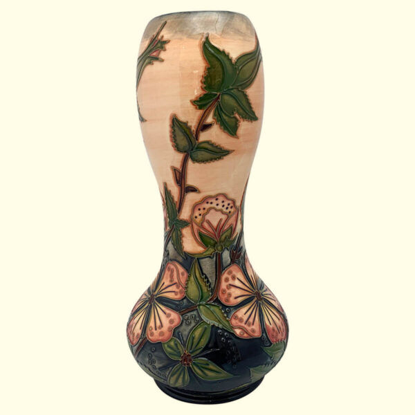 MOORCROFT Sweet Briar Pink vase on the 92/11 shape