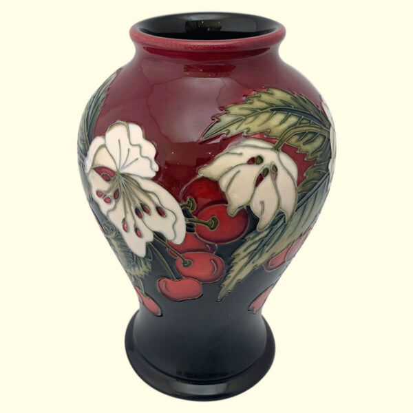 MOORCROFT Cherry Blossom vase on the 65/6 shape