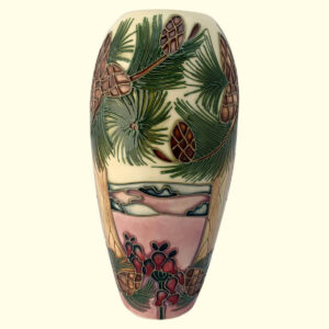 MOORCROFT Furzey Hill vase on the 101/7 shape