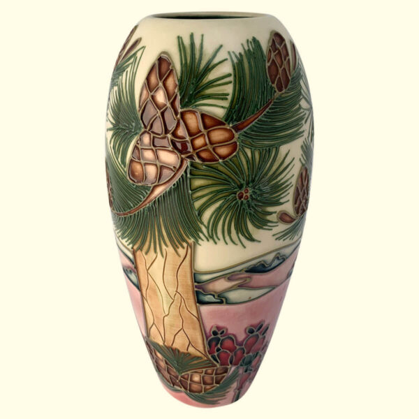 MOORCROFT Furzey Hill vase on the 101/7 shape