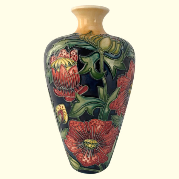 MOORCROFT Pheasants Eye vase on the 72/6 shape