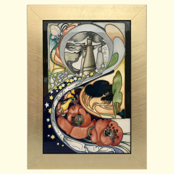 MOORCROFT Stars at Dawn wall plaque on the PLQ shape