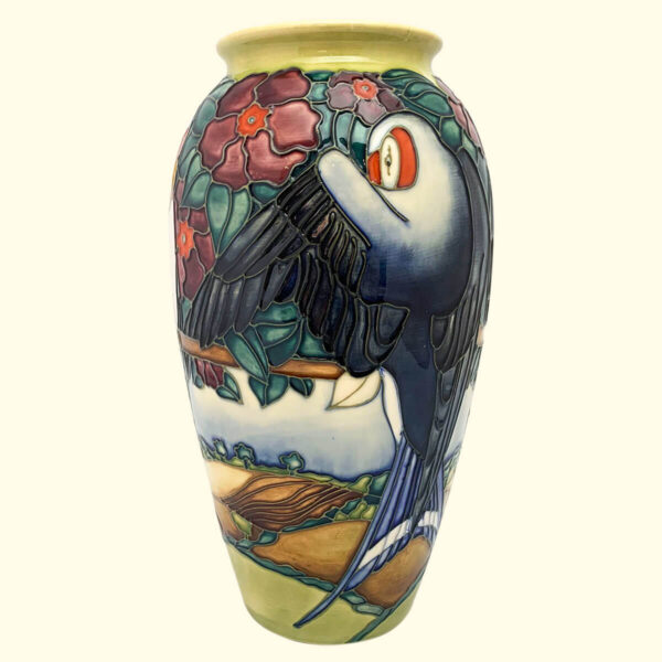 MOORCROFT Swallows vase on the 393/10 shape