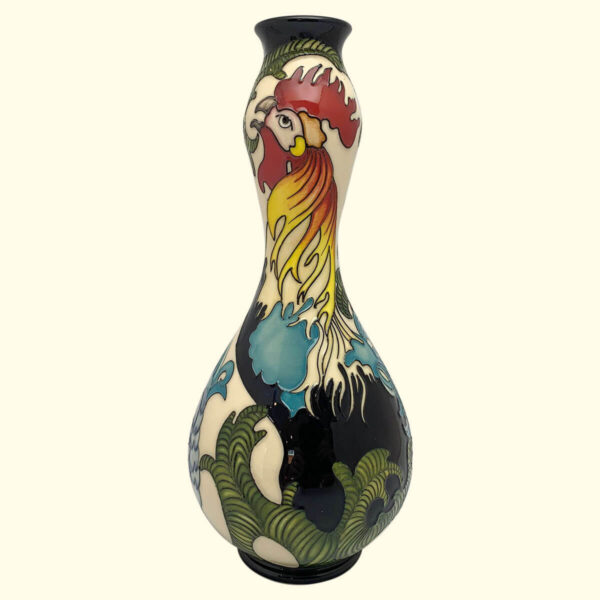 MOORCROFT The Rooster Trial vase Dated 4-12-2015 on the 70/11 shape