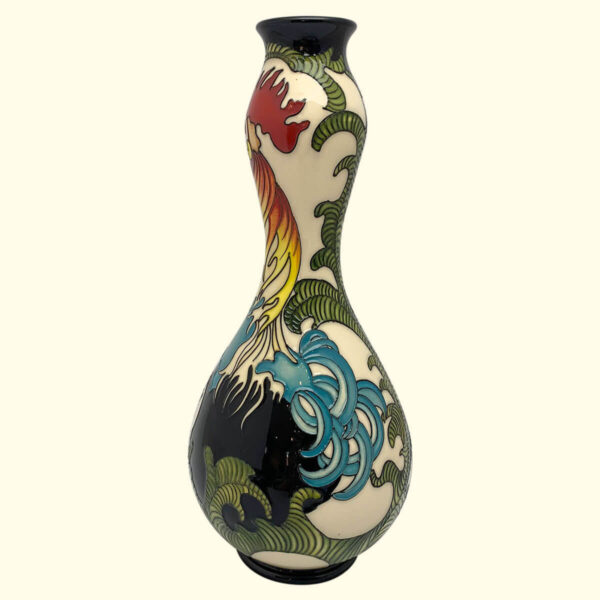 MOORCROFT The Rooster Trial vase Dated 4-12-2015 on the 70/11 shape