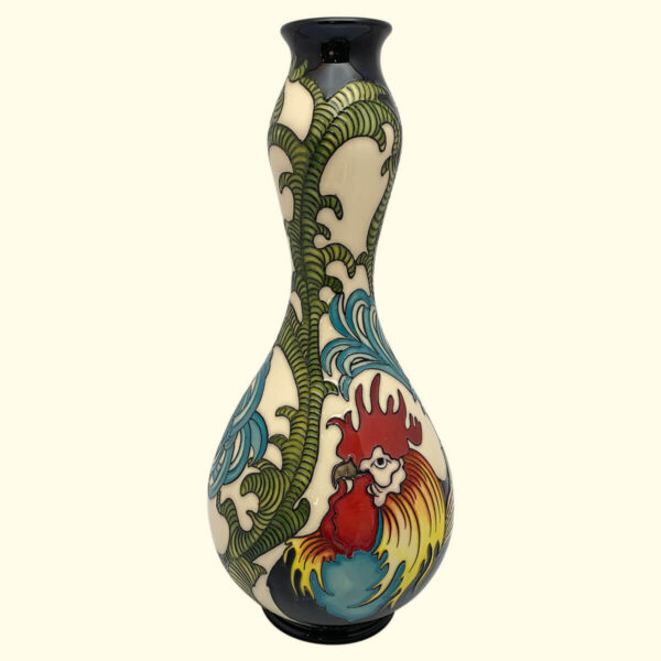 MOORCROFT The Rooster Trial vase Dated 4-12-2015 on the 70/11 shape