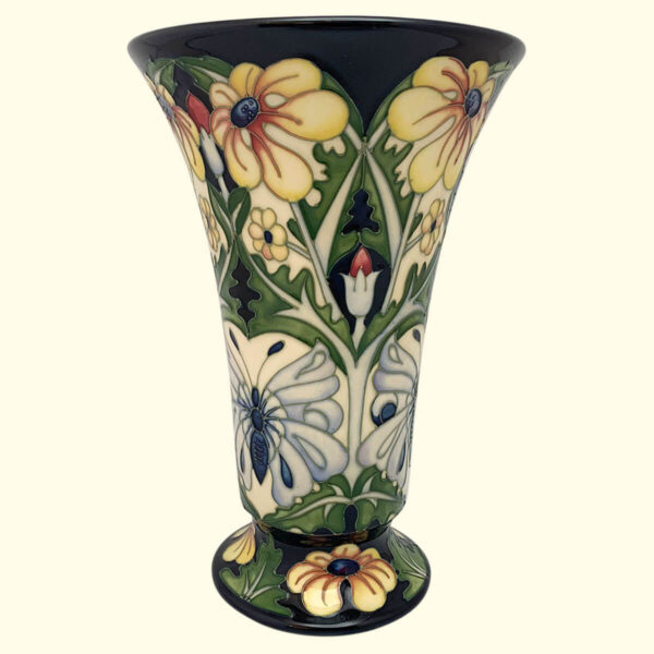 MOORCROFT Golden Daisy Trial vase Dated 1-9-11 on the 87/9 shape