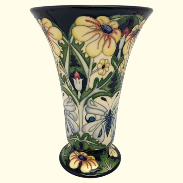 MOORCROFT Golden Daisy Trial vase Dated 1-9-11 on the 87/9 shape