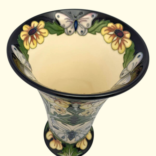 MOORCROFT Golden Daisy Trial vase Dated 1-9-11 on the 87/9 shape