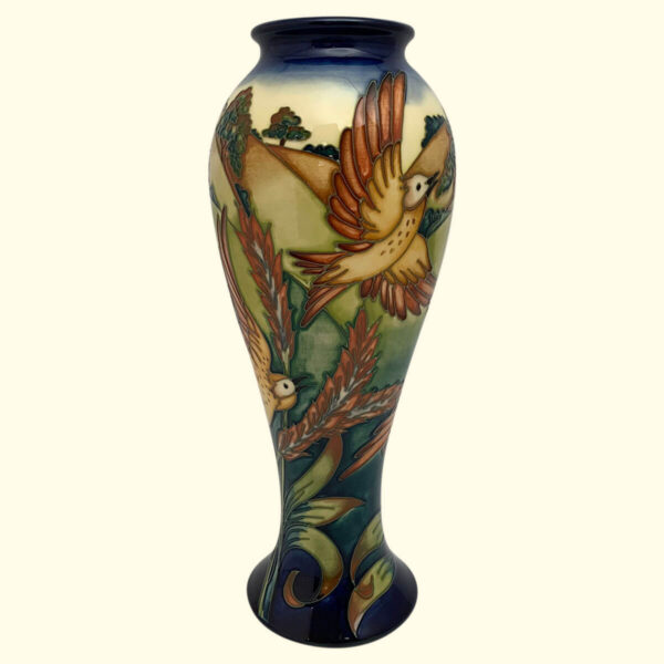 MOORCROFT The Lark Ascending vase on the 75/10 shape