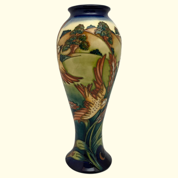 MOORCROFT The Lark Ascending vase on the 75/10 shape