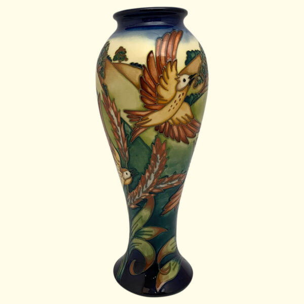 MOORCROFT The Lark Ascending vase on the 75/10 shape