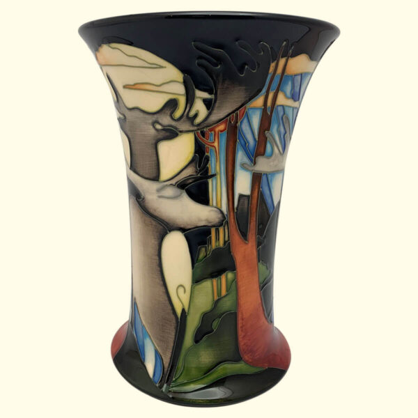 MOORCROFT Wapiti vase on the 158/8 shape