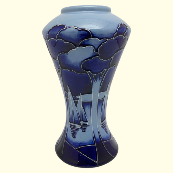 MOORCROFT Yachts in Moonlight vase on the 07/6 shape