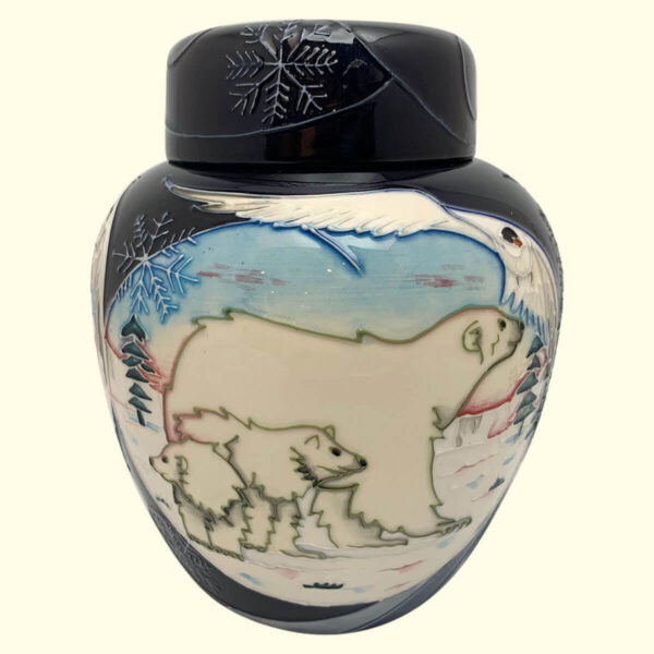 MOORCROFT Arctic Tundra Ginger Jar on the 769/6 shape