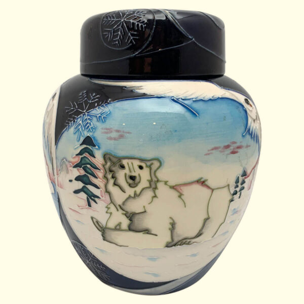 MOORCROFT Arctic Tundra Ginger Jar on the 769/6 shape