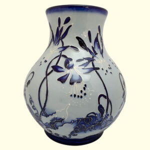 MOORCROFT Minuet (Blue on Blue) vase on the 869/6 shape