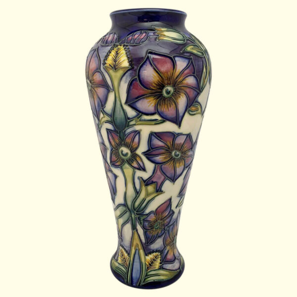 MOORCROFT Phlox vase on the 122/8 shape