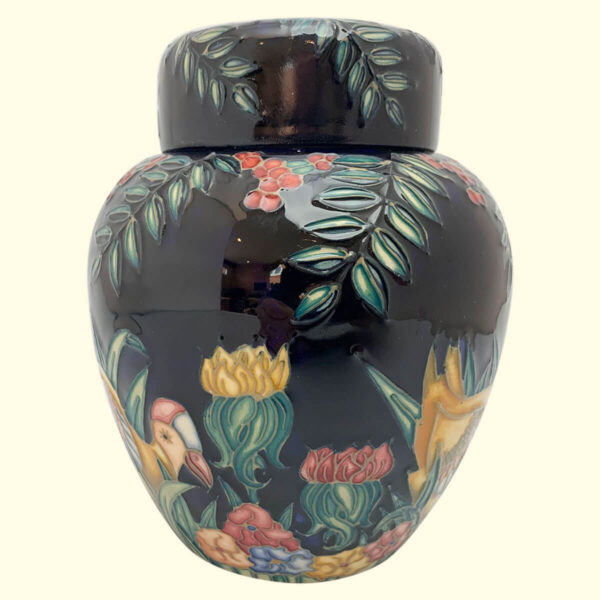 MOORCROFT Swamp Hen Ginger Jar on the 769/6 shape