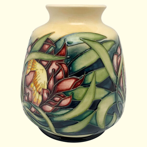 MOORCROFT Protea vase on the 198/5 shape