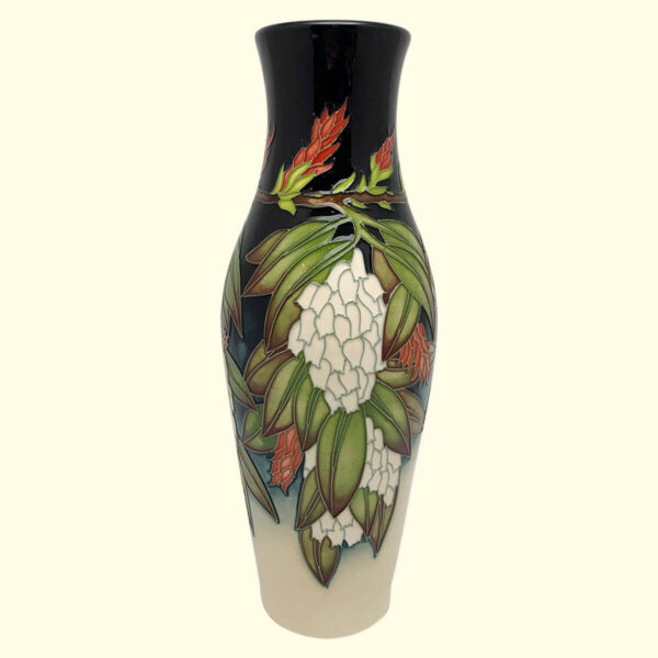 MOORCROFT Forest Flame Trial vase Dated 29-11-12 on the 120/9 shape