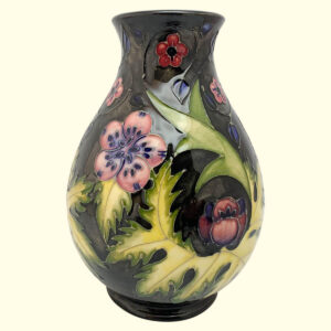 MOORCROFT Buttercup colourway design vase on the 7/7 shape