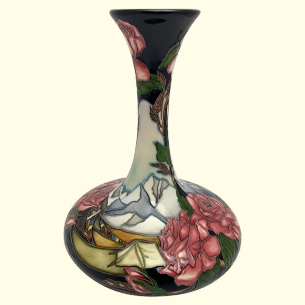 MOORCROFT Coronation Day Trial vase Dated 28-8-15 on the 104/9 shape