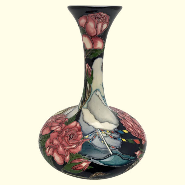 MOORCROFT Coronation Day Trial vase Dated 28-8-15 on the 104/9 shape