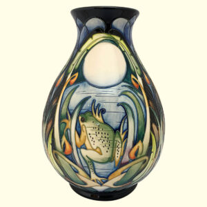 MOORCROFT Shearwater Moon Trial vase Dated 19-5-05 on the 7/10 shape