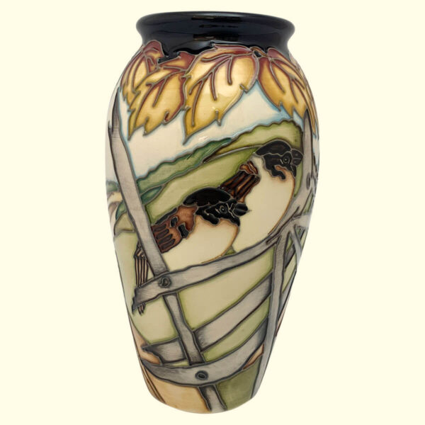 MOORCROFT Loves Omen Trial vase Dated 16-1-18 on the 393/7 shape