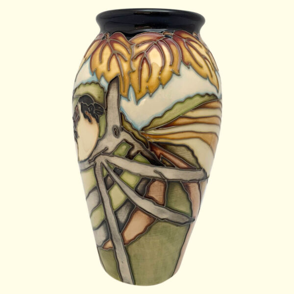 MOORCROFT Loves Omen Trial vase Dated 16-1-18 on the 393/7 shape