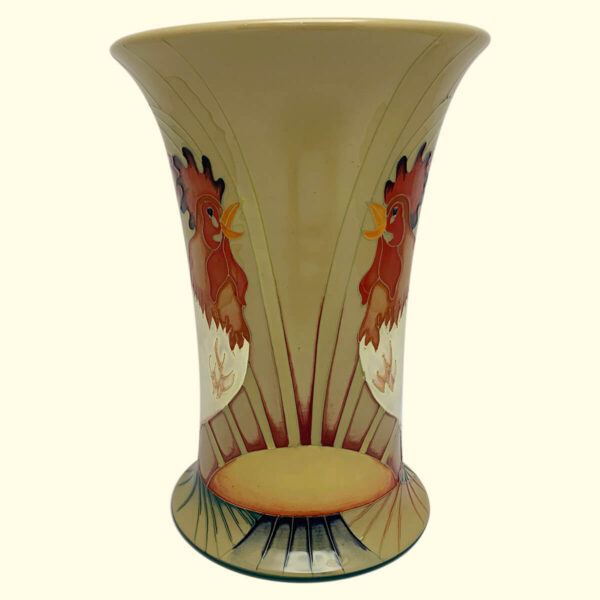 MOORCROFT Cockerel Trial vase Dated 5-11-12 on the 158/9 shape