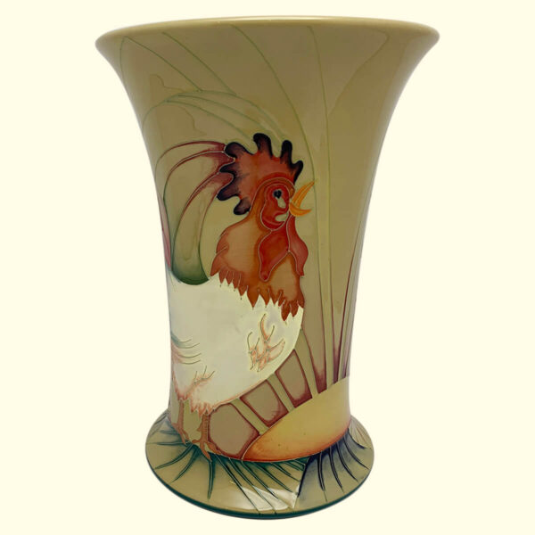 MOORCROFT Cockerel Trial vase Dated 5-11-12 on the 158/9 shape