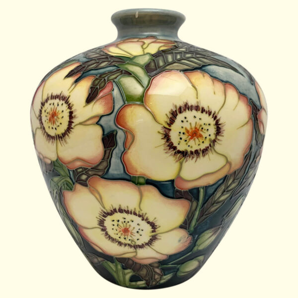 MOORCROFT Floral Trial vase Dated 6-10-2000 on the 8/6 shape