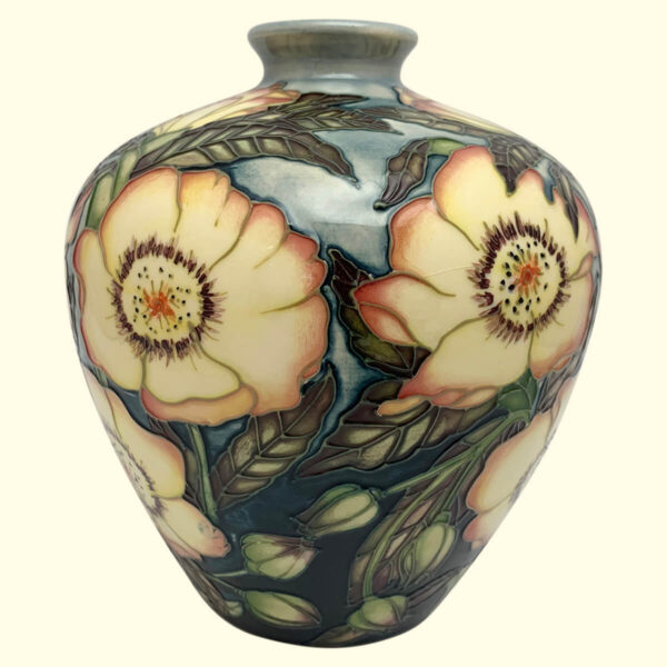 MOORCROFT Floral Trial vase Dated 6-10-2000 on the 8/6 shape