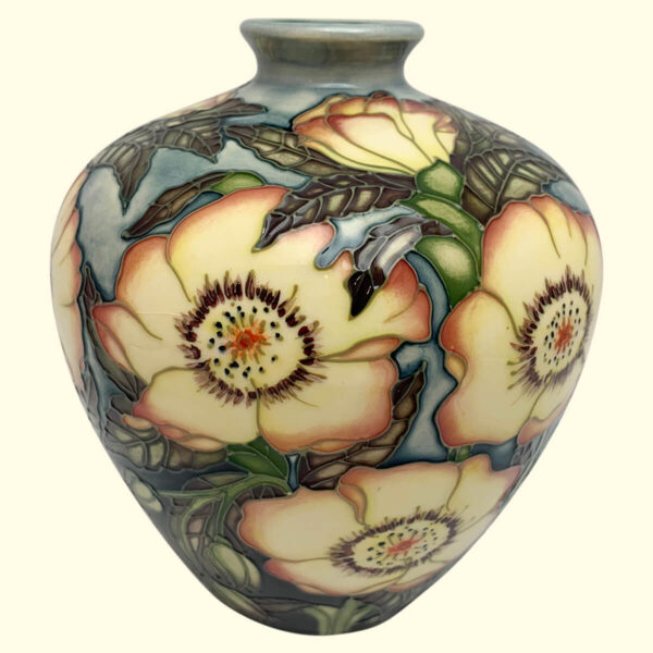 MOORCROFT Floral Trial vase Dated 6-10-2000 on the 8/6 shape