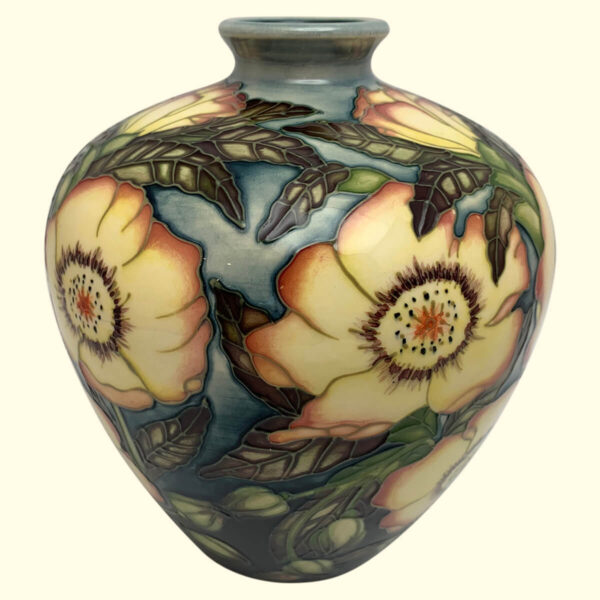 MOORCROFT Floral Trial vase Dated 6-10-2000 on the 8/6 shape