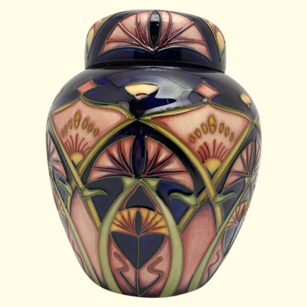 MOORCROFT Inula Trial Ginger Jar Dated 19-3-01 on the 769/6 shape