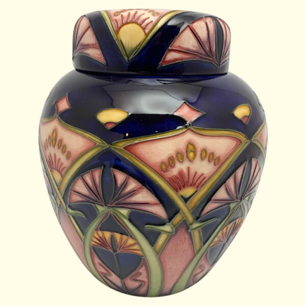 MOORCROFT Inula Trial Ginger Jar Dated 19-3-01 on the 769/6 shape