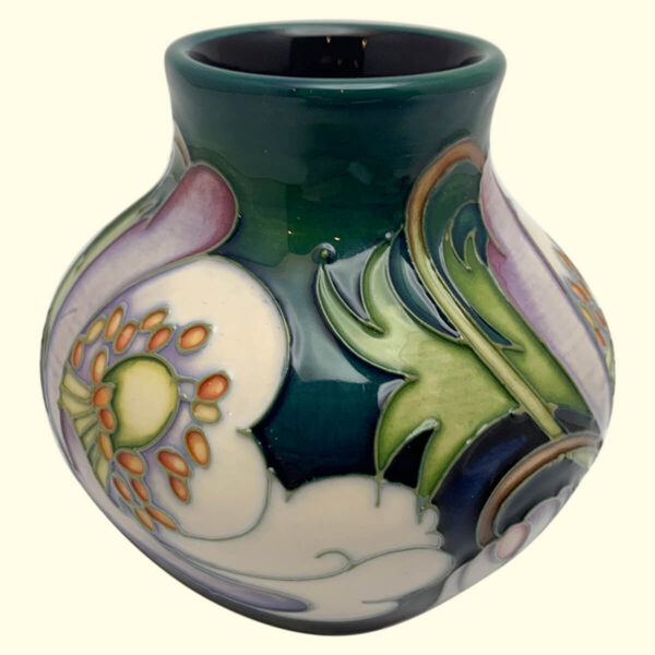 MOORCROFT Hellebore Trial vase Dated 4-9-12 on the 35/3 shape