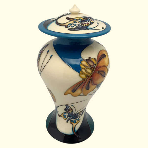 MOORCROFT Butterfly Medley urn on the 317/9 shape